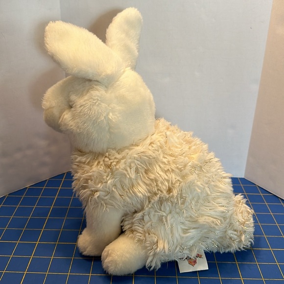 Geoffrey’s Toy Box Gold Glitter Rabbit Plush Easter Bunny Stuffed Animal 2022 - Picture 3 of 6